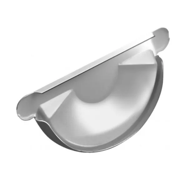 Водосток Grand Line 150x100 – Заглушка желоба RAL 9003 купить в Омске