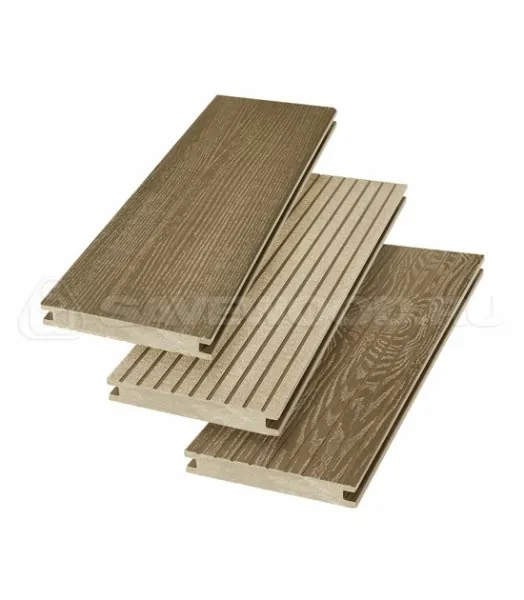 Террасная доска SW Fraxinus (R) полнотелая «SaveWood» Тик купить в Омске