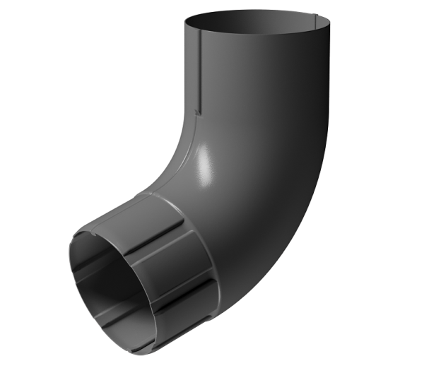 Колено 72° D90 Döcke STAL PREMIUM Графит, (RAL 7024) купить в Омске