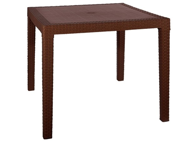 Стол квадратный FIJI Quatro Table Коричневый купить в Омске