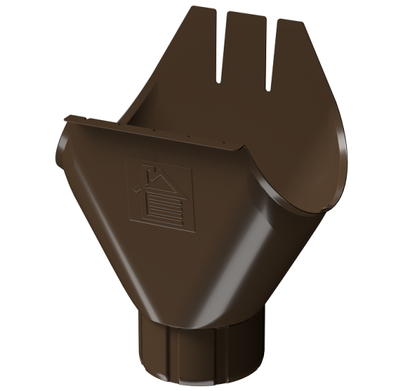 Воронка желоба D125 Döcke STAL PREMIUM Каштан, (RAL 8017) купить в Омске