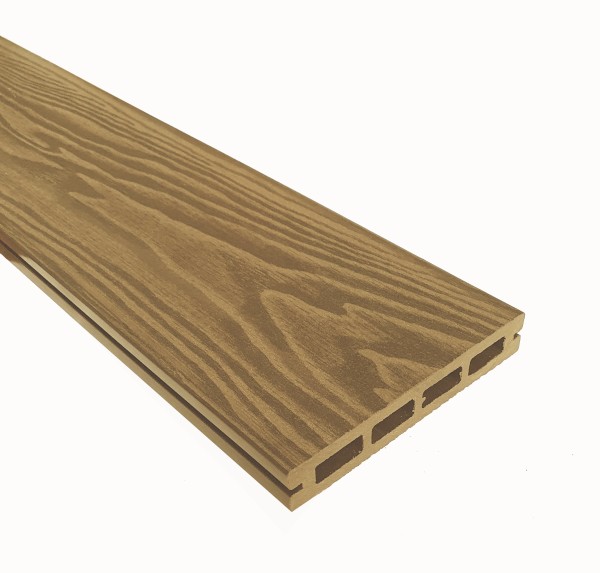 Террасная доска из ДПК Terrapol Смарт 3D Пустотелая с пазом Дуб Севилья купить в Омске