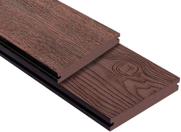 Террасная доска ДПК Outdoor 3D полнотелая STORM/OCEAN BROWN коричневая микс купить в Омске