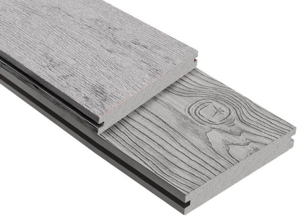 Террасная доска ДПК Outdoor 3D полнотелая STORM/OCEAN GREY серая микс купить в Омске