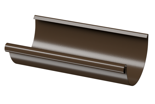 Желоб полукруглый D125 3 м Döcke STAL PREMIUM Каштан, (RAL 8017) купить в Омске