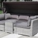 Диван-Трансформер AFINA плетеный из иск. ротанга AFM-320G Grey купить в Омске