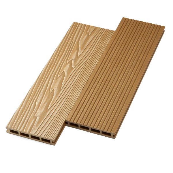 Террасная доска ДПК NanoWood двусторонняя New 3D тиснение + вельвет Орех купить в Омске