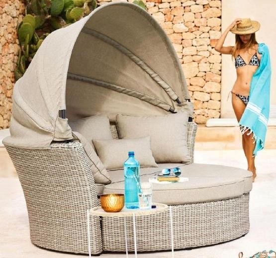 Диван-Трансформер AFINA плетеный из иск. ротанга AFM-325 Beige купить в Омске