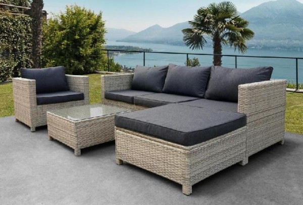 Комплект мебели AFINA плетеной из иск. ротанга YR821G Grey/Grey купить в Омске