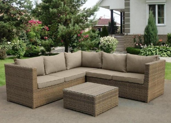Комплект мебели AFINA плетеной из иск. ротанга YR825B Beige купить в Омске