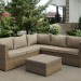 Комплект мебели AFINA плетеной из иск. ротанга YR825B Beige купить в Омске