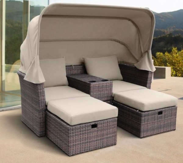 Комплект мебели AFINA плетеной из иск. ротанга AFM-330B Brown купить в Омске