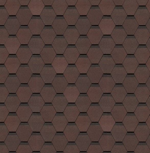 Гибкая черепица Docke, коллекция Шеффилд – Зрелый каштан купить в Омске