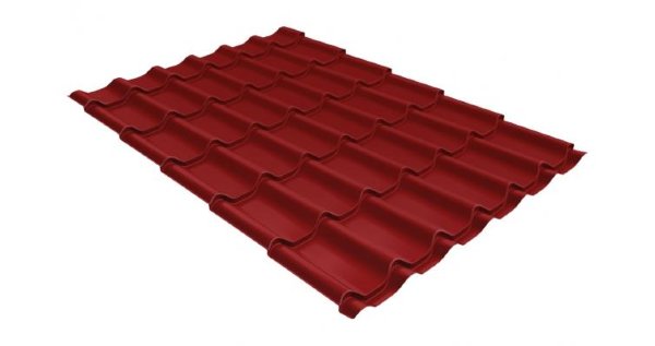 Металлочерепица классик 0,5 Satin RAL 3011 коричнево-красный купить в Омске