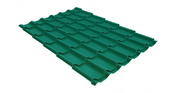 Металлочерепица классик 0,5 Satin RAL 5021 купить в Омске