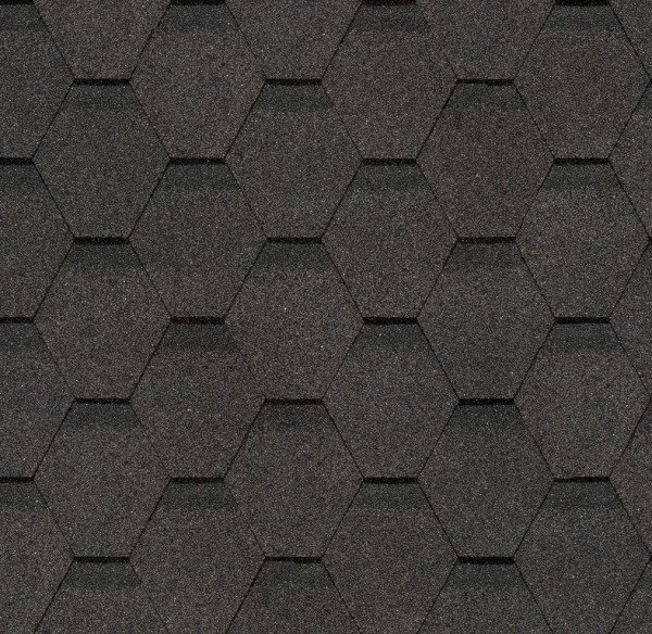 Гибкая черепица Docke, коллекция Шестигранник Серый купить в Омске