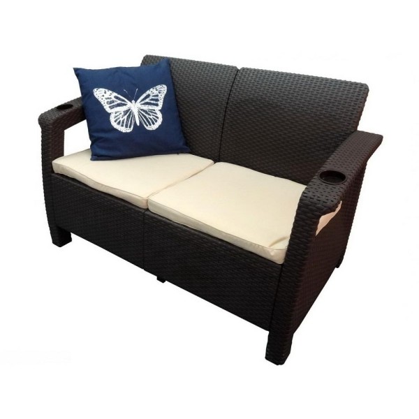 Двухместный диван Yalta Sofa Seаt венге купить в Омске