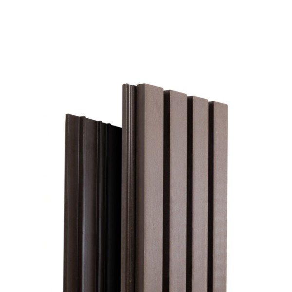 Фасадная доска Ecodecking Техно реечная 200х26х3000 Венге купить в Омске