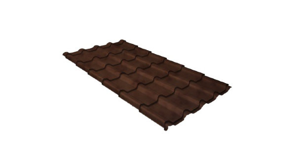 Металлочерепица камея 0,45 Safari Twincolor Brown купить в Омске