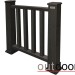 Ограждение из ДПК Outdoor Классик 3D STORM чёрный купить в Омске
