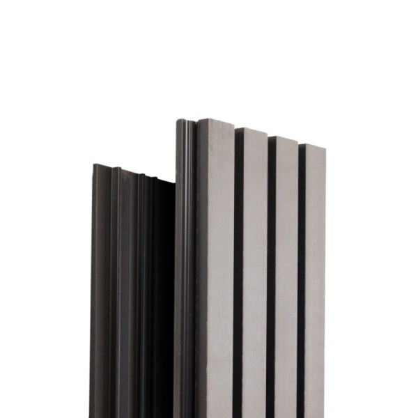 Фасадная доска Ecodecking Техно реечная 200х26х3000 Серый купить в Омске