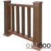 Ограждение из ДПК Outdoor Классик 3D STORM коричневый микс купить в Омске