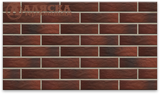 Фасадные Термопанели Аляска Cherry Rustic купить в Омске