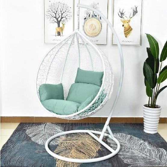 Кресло Подвесное из искусственного ротанга AFM-168A-L White/Green купить в Омске