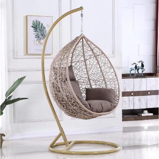 Кресло Подвесное из искусственного ротанга AFM-169A-LB Beige купить в Омске