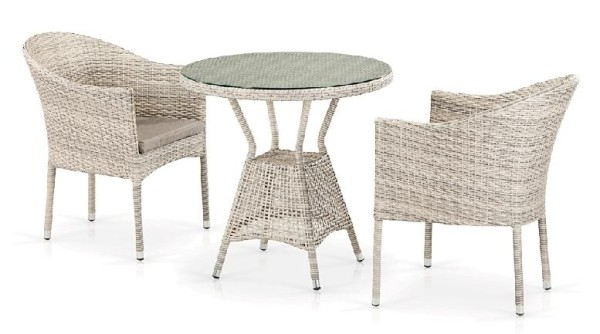Комплект плетеной мебели AFINA из иск. ротанга T705ANT/Y350-W85 Latte 2Pcs купить в Омске