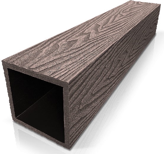 Столб ДПК 3D GardenParkett фактура дерева Венге купить в Омске