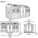 Сарай пластиковый LifeTime 15x8 DD купить в Омске