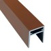 П-профиль Алюминиевый EasyDecking 35x25 Коричневый купить в Омске