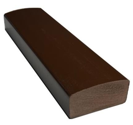 Лавочный брус Ecodecking Некст полнотелый глянцевый 70х35 шоколад купить в Омске