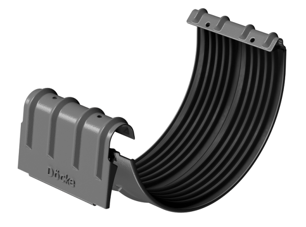 Соединитель желобов D125 Döcke STAL PREMIUM Графит, (RAL 7024) купить в Омске
