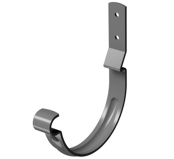 Карнизный крюк короткий (гнутый) D125 Döcke STAL PREMIUM Графит, (RAL 7024) купить в Омске