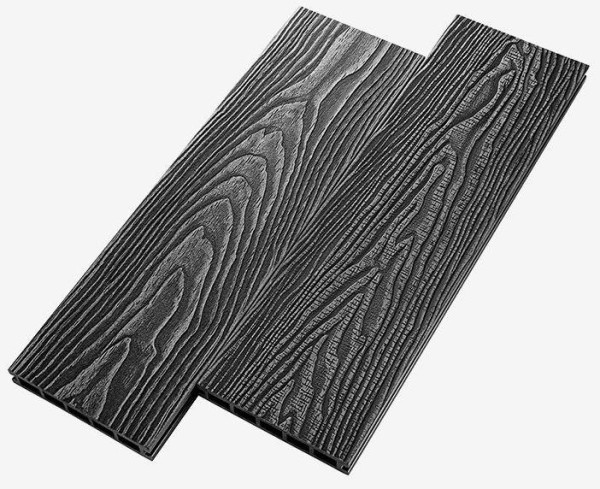 Террасная доска из ДПК RusDecking Unodeck Vintage - Графит купить в Омске