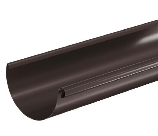 Водосток Aquasistem, система 125x90 - Водосточный желоб 3.00м RR 32 Тёмно Коричневый купить в Омске