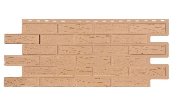 Фасадная панель T-Siding Кирпич Саман Эко Крем купить в Омске
