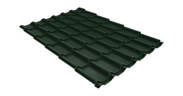 Металлочерепица классик 0,5 Satin RR 11 темно-зеленый купить в Омске
